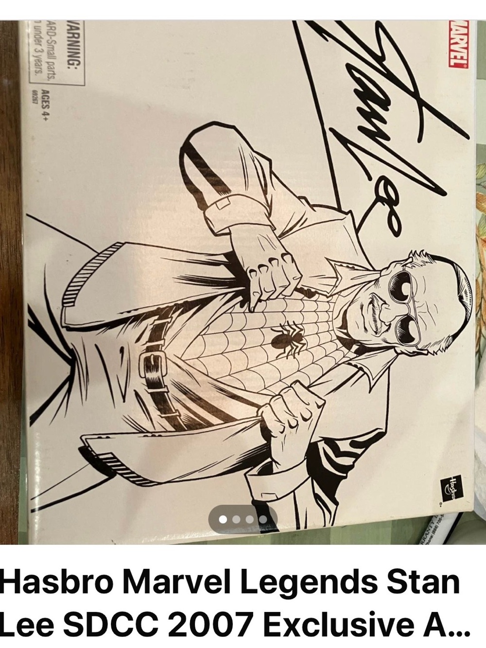 Hasbro Black & White Stan Lee Marvel Art Print